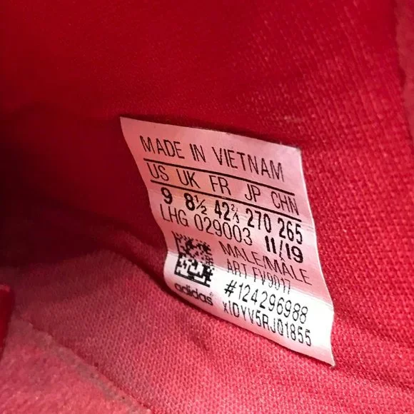 adidas Red Athletic Shoes - Picture 6 of 8